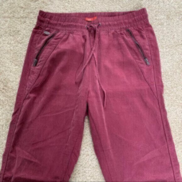 NWOT Esprit Burgundy Drawstring Joggers - Picture 7 of 13